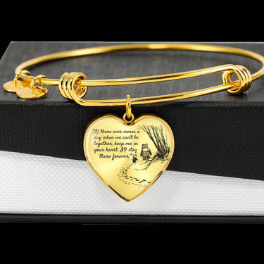 If There Ever Comes A Day When We Can't Be Together 'Christopher Robins Edition' Bangle Bracelet - Love You This Much